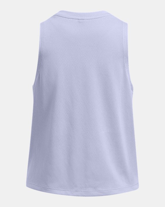 เสื้อกล้าม UA Tech™ Mesh สำหรับเด็กผู้หญิง in Purple image number 1